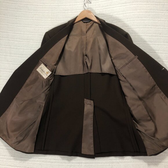 Harkwick Clothes Men's Brown Two Button Blazer Size‎ 46R - Picture 5 of 7